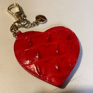 Brahmin Red Heart Keychain